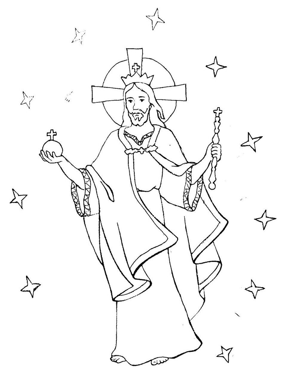 Jezus Chrystus kolorowanki